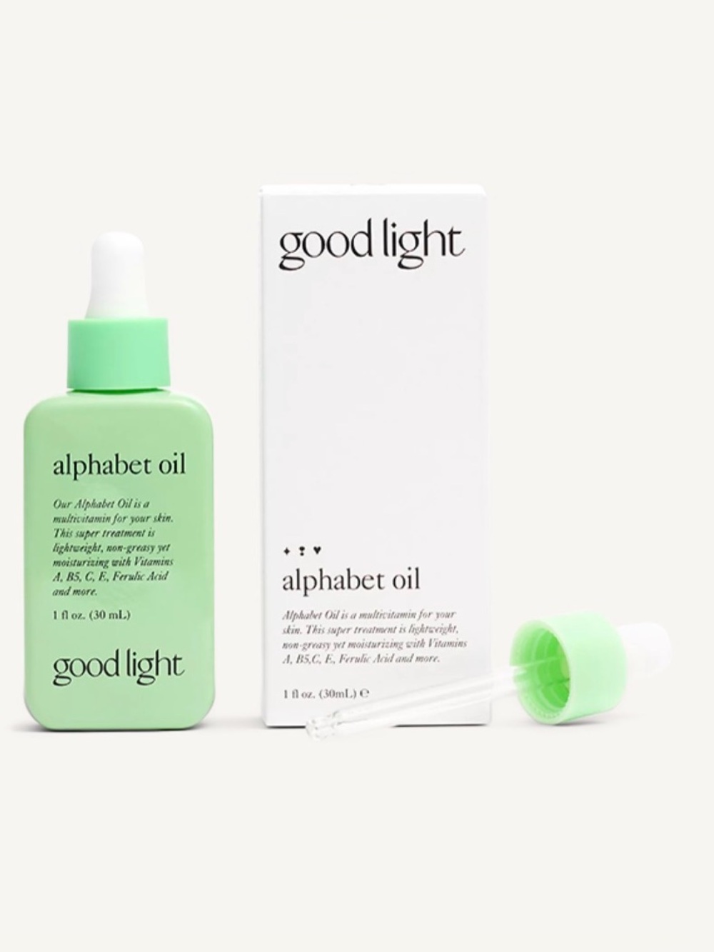NWT Good Light Alphabet Oil - Multivitamin Oil for your Skin. Full Size 1oz